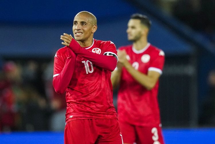 Wahbi Khazri after losing his match against Brazil in Paris Christophe Ena/Copyright 2022 The AP. All rights reserved