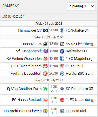 Timetable