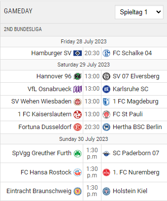 Timetable