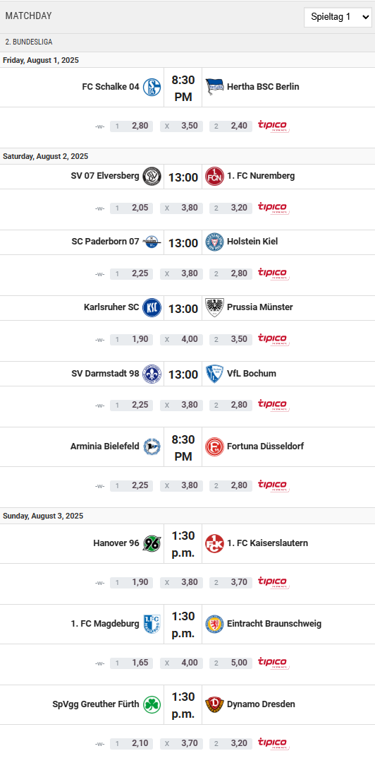 Timetable