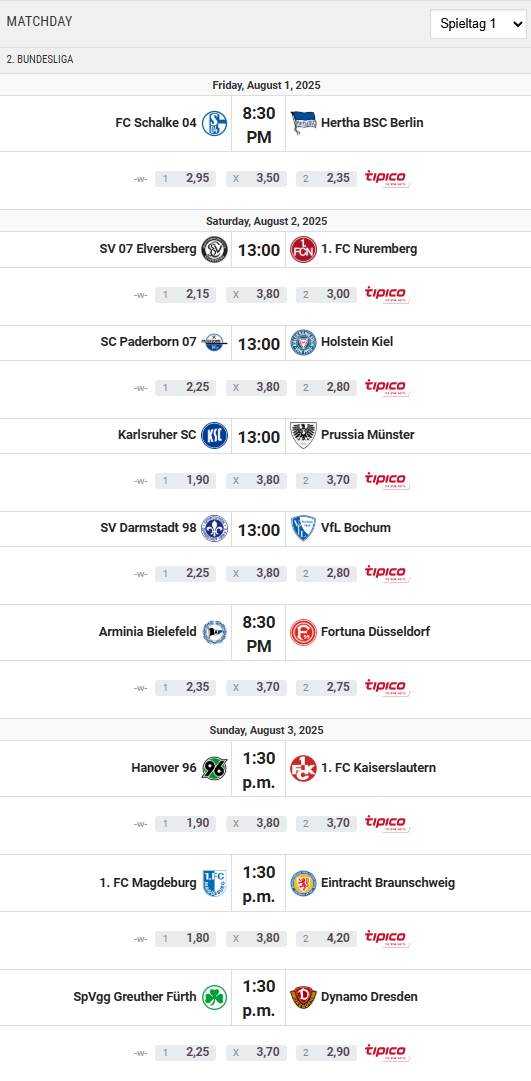 Timetable